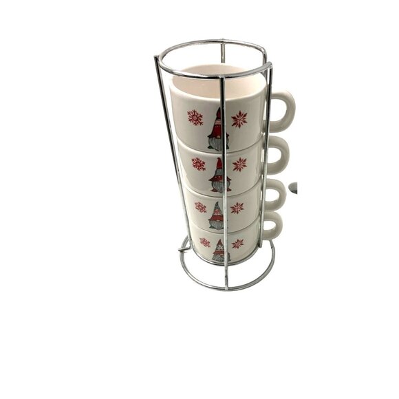 Christmas Gnome Espresso Cups - Picture 1 of 4